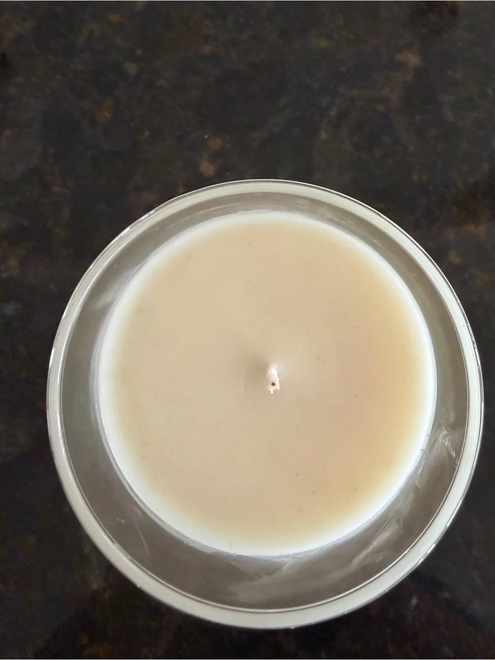 Williams Sonoma Cream Jar Candle in Clear Glass New without box